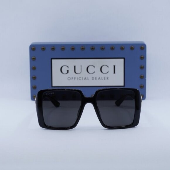 Gucci GG1692SA 001 Square Sunglasses - Black/Grey main image 10